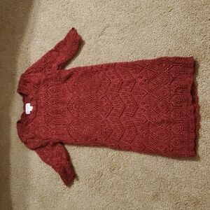 Red sweater dress 4/5